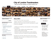 Tablet Screenshot of cityoflondontoastmasters.org